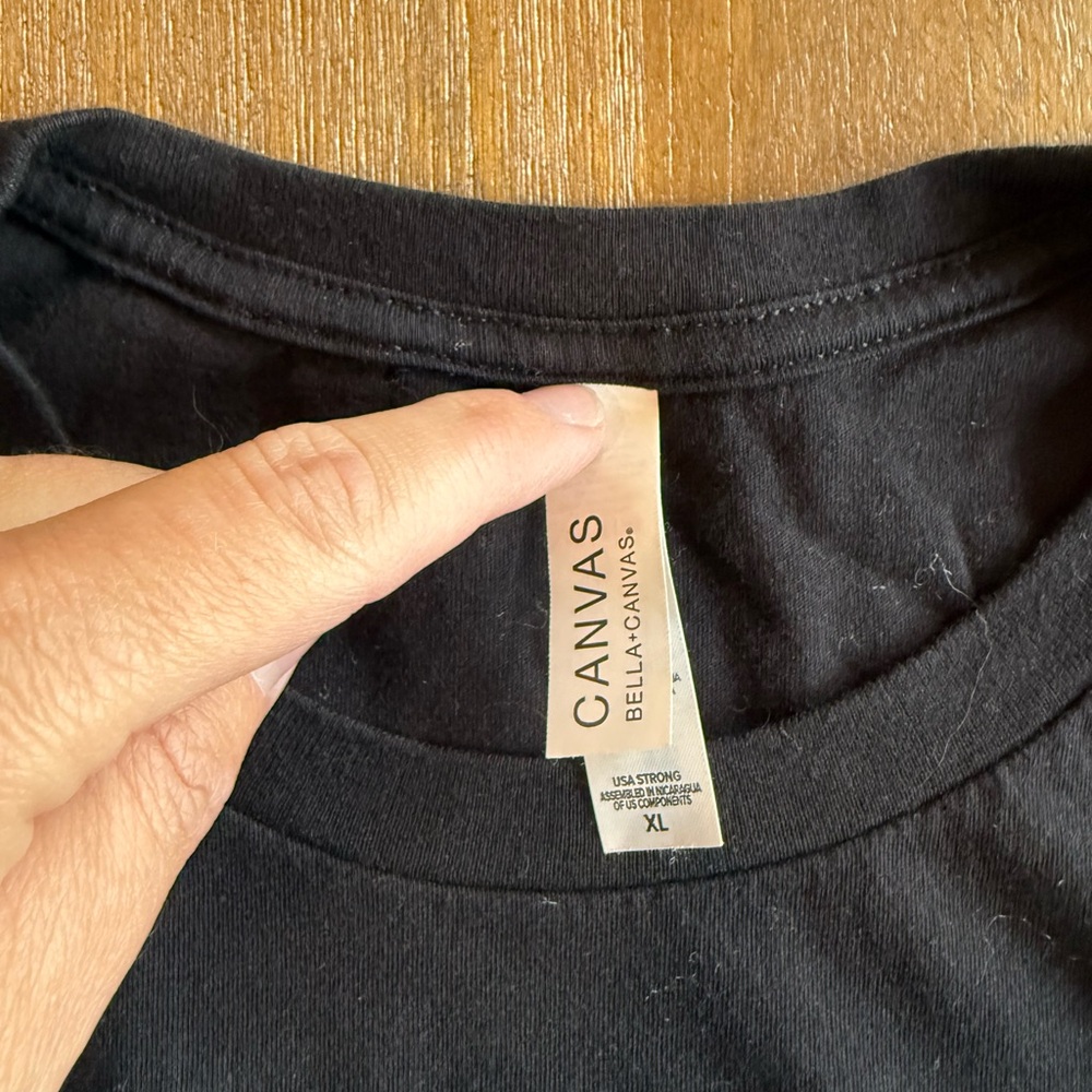Bella Canvas Black T-Shirt NWOT - Picture 3 of 3